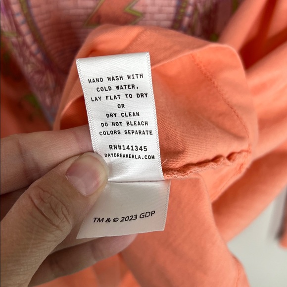 DAYDREAMER The Grateful Dead Merch Long Sleeve Tee in Coral size Large - Picture 10 of 13